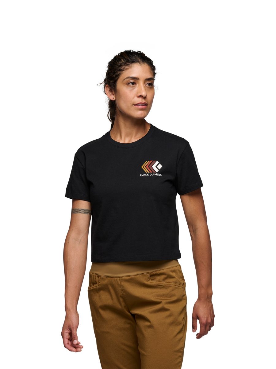 Women's Faded Crop Short Sleeve Tee