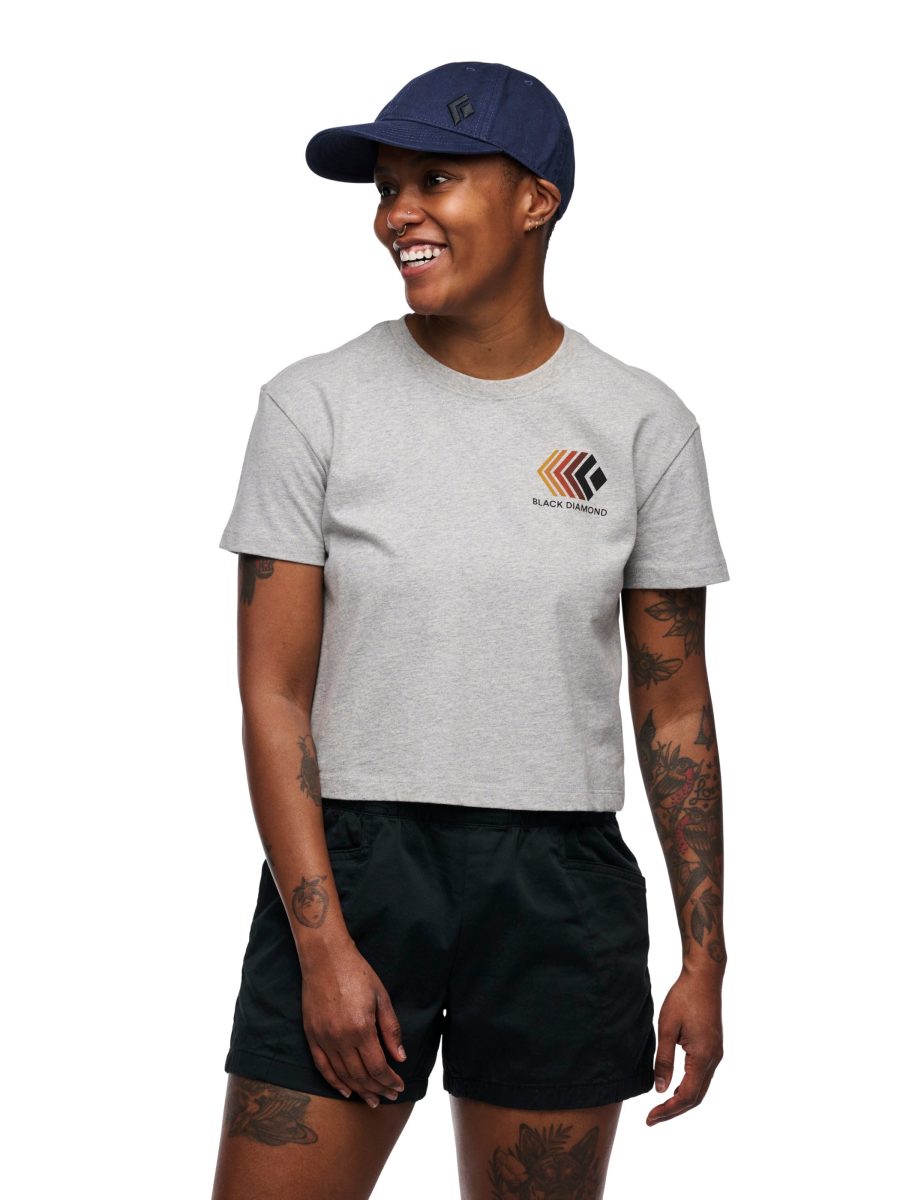 Women's Faded Crop Short Sleeve Tee