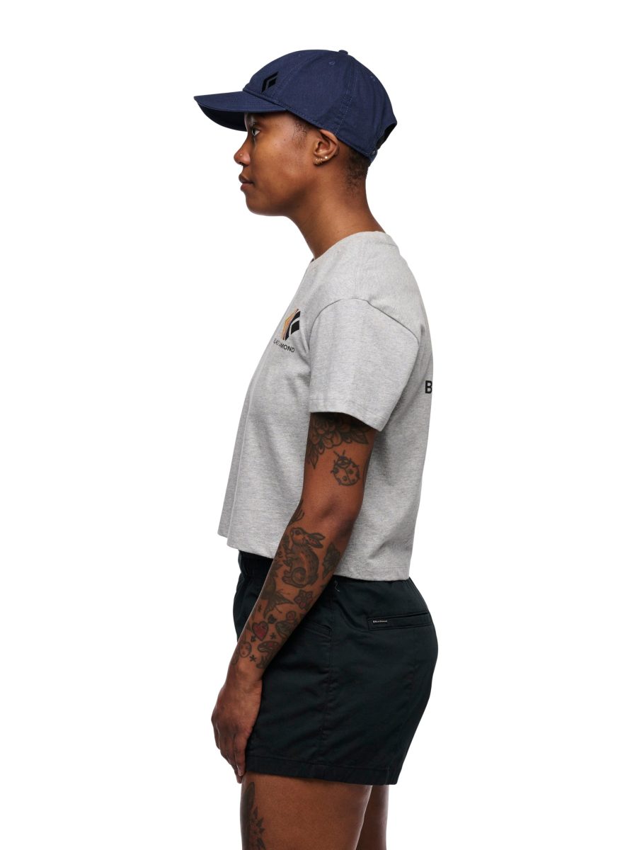 Women's Faded Crop Short Sleeve Tee